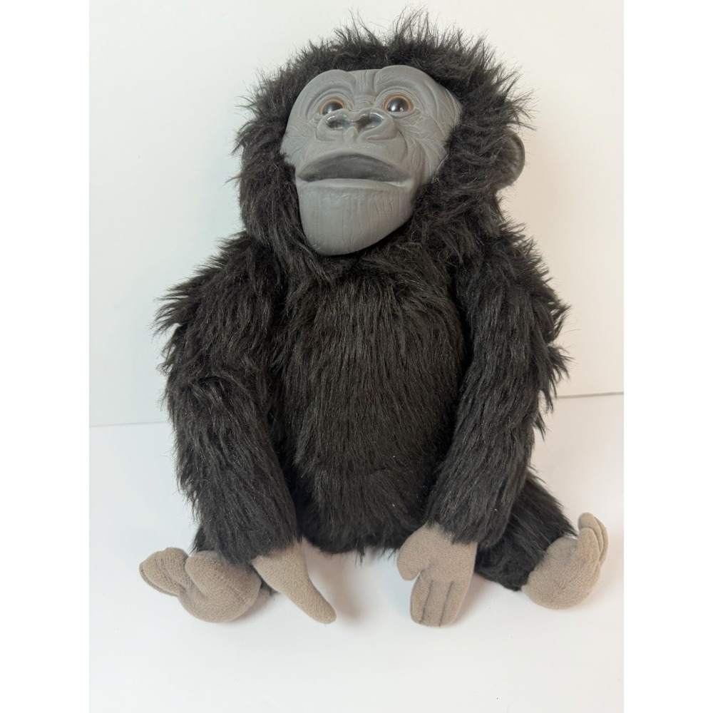Determined Productions Gorilla Plush Puppet 1985 Vintage Stuffed Animal Ape
